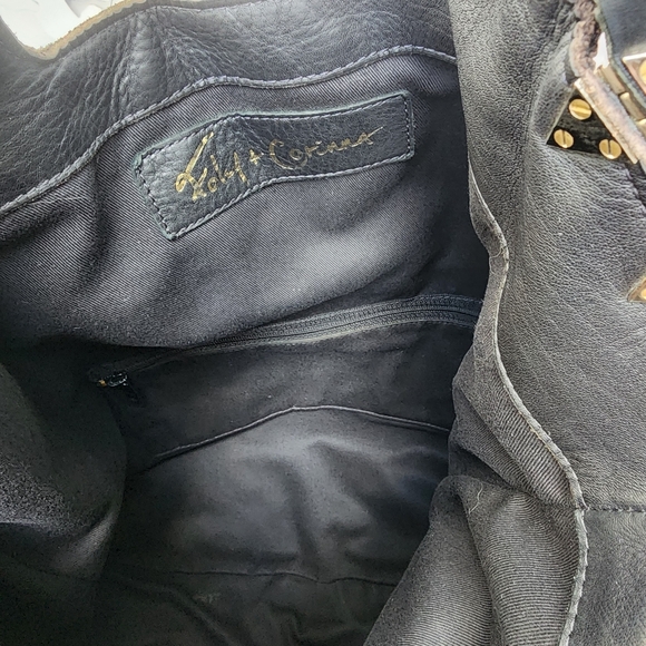 Foley+Corinna Dumonde Mid City Large Leathe Hobo Tote Black - Picture 8 of 14